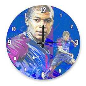 Cakasaat Kylian Mbappe Çizim Duvar Saati