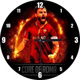 Cakasaat Roma Ateşi Daniele De Rossi Duvar Saati