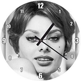 Cakasaat Sophia Loren Çekici Duvar Saati