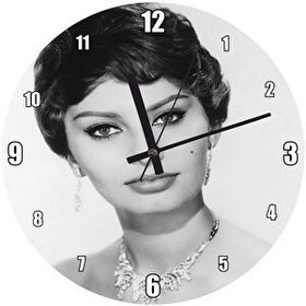 Cakasaat Sophia Loren Tanrıça Duvar Saati
