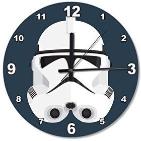 Cakasaat Star Wars Klon Asker Ahşap Duvar Saati