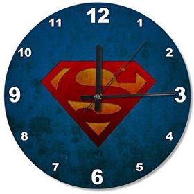 Cakasaat Superman Logo Ahşap Duvar Saati