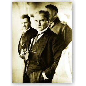 Cakatablo 5319 Atatürk Cumhuriyet In 10. Yılı 35x50 cm Ahşap Tablo