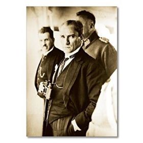 Cakatablo 5319 Atatürk Cumhuriyet In 10. Yılı 35x50 cm Ahşap Tablo