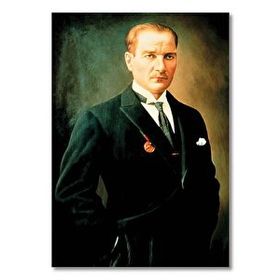 Cakatablo 5321 Mustafa Kemal Atatürk Portre 35x50 cm Ahşap Tablo