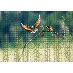 Cakatablo Bir Dalda Renkli Kuşlar 1000 Parça Puzzle
