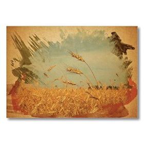 Cakatablo Buğday Başaklar 25x35 cm Ahşap Tablo