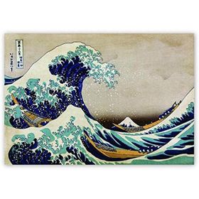Cakatablo Buyuk Dalga Katsushika Hokusai 25x35 cm Ahşap Tablo