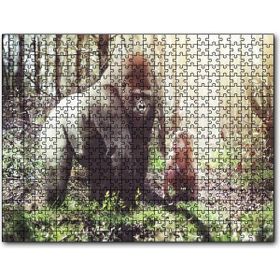 Cakatablo Çocuk ve Goril Görseli 1000 Parça Puzzle
