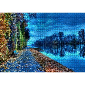 Cakatablo Doğa Sonbahar Göl Kıyısı 1000 Parça Puzzle