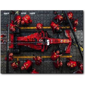 Cakatablo Formula 1 Pitte Kuşbakışı Görünüş 255 Parça Puzzle