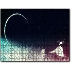 Cakatablo Gece, Ay, Kız ve Tilki 1000 Parça Puzzle