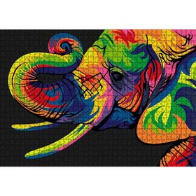 Cakatablo Genç Fil Dijital Mozaik 1000 Parça Puzzle
