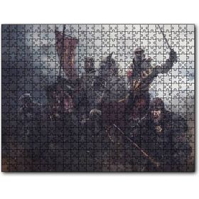 Cakatablo Hayat Feodaldir At Zırh Savaş Görseli 255 Parça Puzzle
