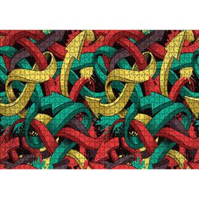 Cakatablo İç İçe Geşmiş Renkli Oklar Görseli 1000 Parça Puzzle