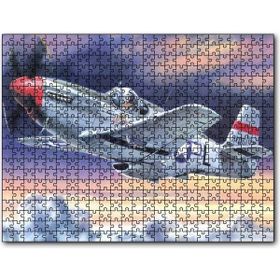 Cakatablo İkinci Dünya Savaşı Saldırı Uçağı ve Bulutlu Gökler 1000 Parça Puzzle
