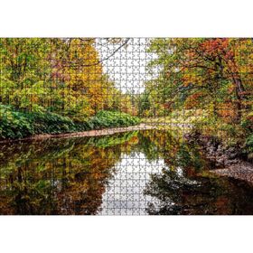 Cakatablo İngiltere Baker Nehri Sonbahar Renkleri 1000 Parça Puzzle