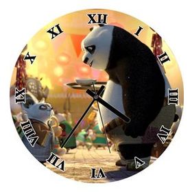 Cakatablo Kung Fu Panda Tatili Duvar Saati