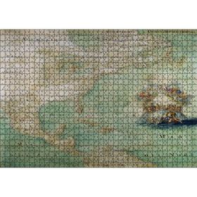Cakatablo Kuzey ve Orta Amerika Eski Haritası 1000 Parça Puzzle