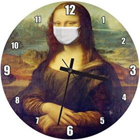 Cakatablo Maskeli Mona Lisa Duvar Saati