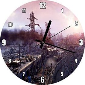 Cakatablo Metro Exodus Buharlı Tren ve Harabe Şehir Duvar Saati