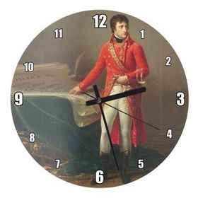 Cakatablo Napoleon Bonaparte Savaş Planları Kağıtları Duvar Saati