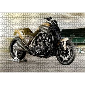 Cakatablo Özel Max Yamaha Siyah Sarı Görsel 1000 Parça Puzzle