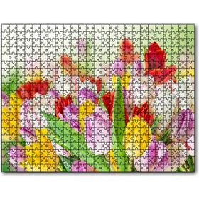 Cakatablo Renkli Laleler Görseli 1000 Parça Puzzle