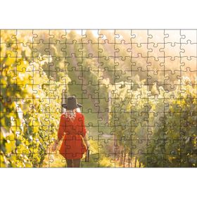 Cakatablo Şarap Üreticisi Kadın Üzüm Bağlarında Görsel 120 Parça Puzzle
