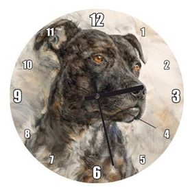 Cakatablo Siyah Beyaz Köpek Duvar Saati
