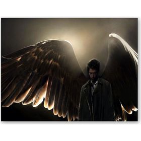 Cakatablo Supernatural Melek Kanatları 25x35 cm Ahşap Tablo