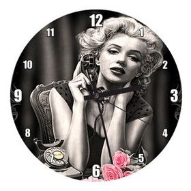 Cakatablo Telefonda Marilyn Monroe Duvar Saati