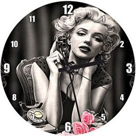 Cakatablo Telefonda Marilyn Monroe Duvar Saati