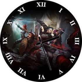 Cakatablo Witcher Macera Oyunu Görseli Duvar Saati