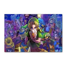 Cakatablo Zelda Efsanesi Majoranın Maskesi Görseli 25x35 cm Ahşap Tablo