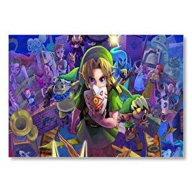Cakatablo Zelda Efsanesi Majoranın Maskesi Görseli 25x35 cm Ahşap Tablo