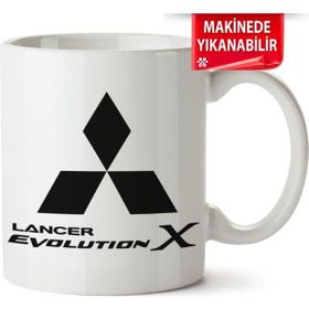 Çakılap 3mitsubishi Logo Baskılı Porselen Kupa Bardak