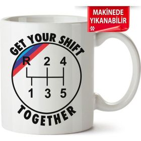 Çakılap Bmw M Logo Baskılı Porselen Kupa Bardak