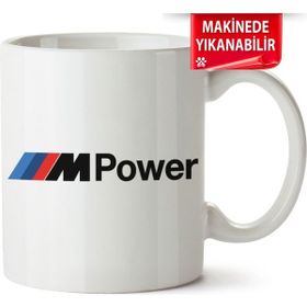 Çakılap Bmw M Logo Baskılı Porselen Kupa Bardak