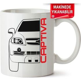 Çakılap Chevrolet Captiva Baskılı Porselen Kupa Bardak