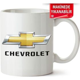 Çakılap Chevrolet Logo Baskılı Porselen Kupa Bardak