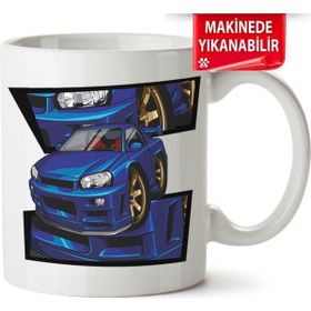 Çakılap Gtr R34 Baskılı Kupa Bardak