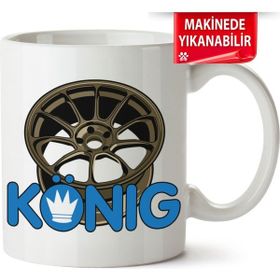 Çakılap Konig Baskılı Porselen Kupa Bardak