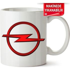 Çakılap Opel Logo Baskılı Porselen Kupa Bardak