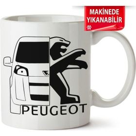 Çakılap Peugeot Bipper Baskılı Porselen Kupa Bardak