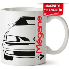 Çakılap Renault Megane 1 Baskılı Porselen Kupa Bardak