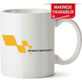 Çakılap Renault Sport Logo Baskılı Porselen Kupa Bardak
