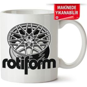 Çakılap Rotiform Baskılı Porselen Kupa Bardak