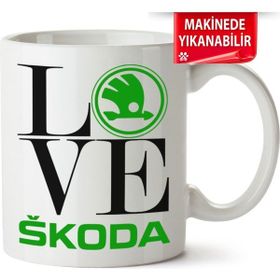 Çakılap Skoda Logo Baskılı Kupa Bardak