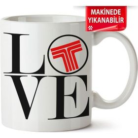 Çakılap Tofaş Logo Baskılı Porselen Kupa Bardak